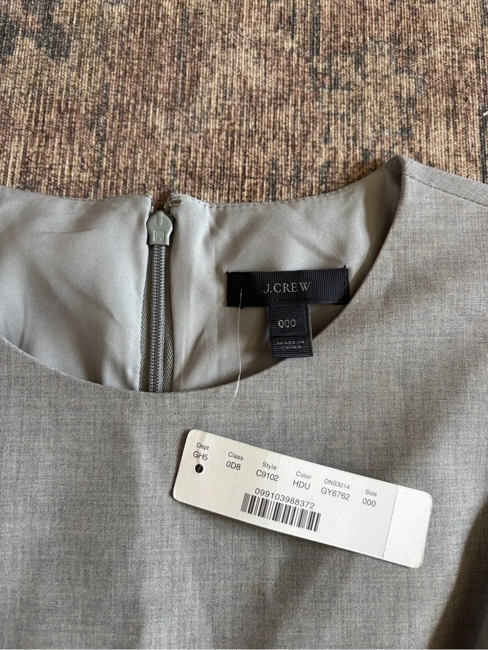 🆕 J. Crew Heather Gray Resume Dress Size 000